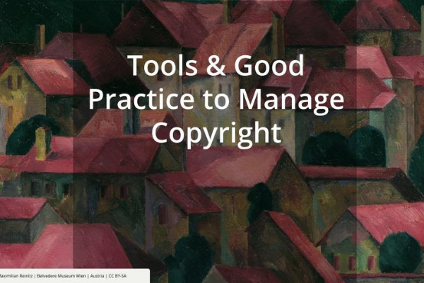 Tools and good practice to manage copyright